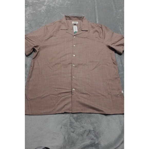 Julian & Mark Men's Size XL Dark Pink Soft Touch Stretch Crosshatch Button Shirt - Picture 1 of 8